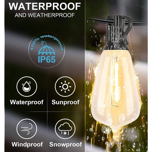 BRAND NEW OUTDOOR STRING LIGHTS - Picture 2 of 3